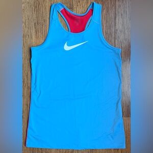 Nike Tank girls XL Red Blue Racerback